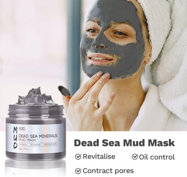 ANAI RUI Turmeric Clay Mask - Green Tea Clay Mask - Dead Sea Minerals Mud Mask, Spa Facial Mask Set, Face Mask Gift Set 2.5 oz each - Image 5