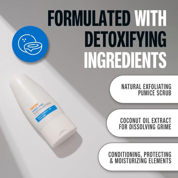 Carpe Exfoliating Underarm Scrub, 24 Hour Odor Protection, Underarm Exfoliator to Improve Deodorant Performance - Energizing Minty Fresh Smell - Armpit Scrub for Women and Men - Image 5